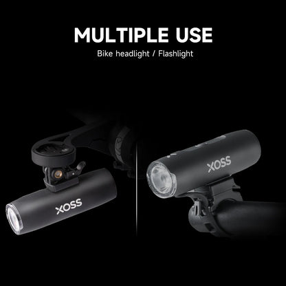 XOSS XL400/800 USB-C Rechargeable Aluminum Front Bike Light – MTB Headlamp for Bicycle Accessories