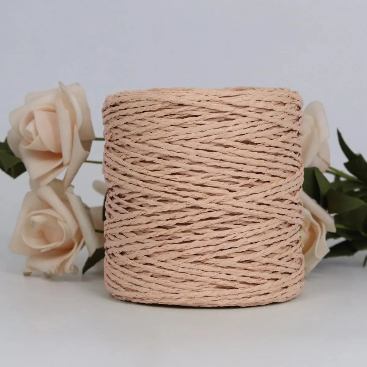 Raffia Straw Yarn - 100g Handmade Crochet Material for Summer Hats, Bags & DIY Handcraft Projects