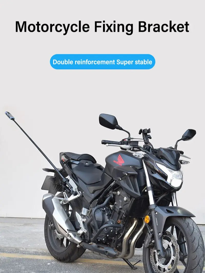 Motorcycle Panoramic Selfie Stick for Insta360 One X2/X3, Monopod Handlebar Mount Bracket, Compatible with GoPro Max Hero 11 Accessories