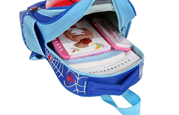 Disney Cartoon Animal Design Backpack – 3D Pattern Schoolbag for Boys, Kindergarten Gift