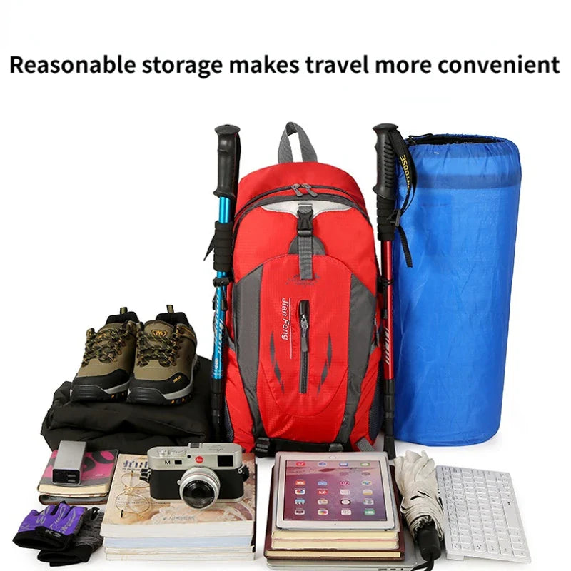 Outdoor Mountaineering Backpack for Men and Women - Versatile Cycling and Sports Leisure Travel Backpack