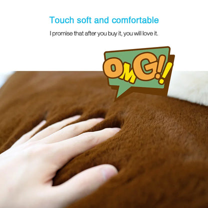 Sewbato Super Soft Artificial Rabbit Fur Fabric – 50x50cm Plush DIY Garment & Craft Material