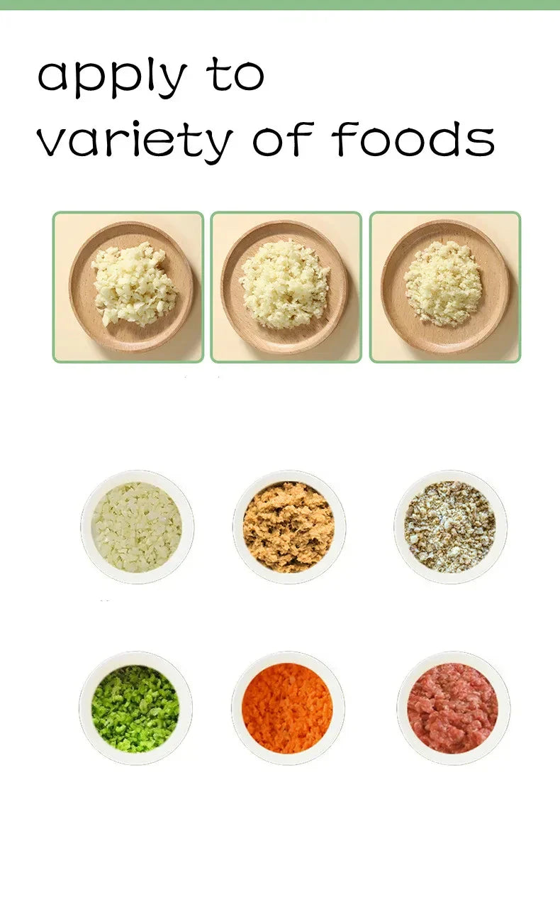 4-in-1 Electric Vegetable Cutter – Handheld Wireless Food Chopper, Garlic Masher & Meat Grinder