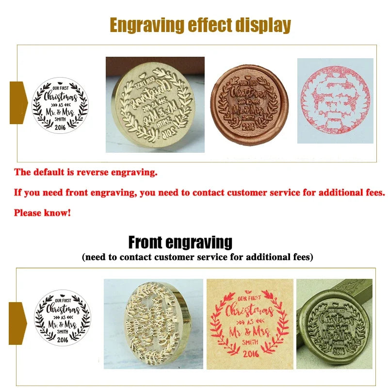 Custom Logo Wax Seal Stamp – Personalized Metal Stamps for Invitations, Gifts & Branding