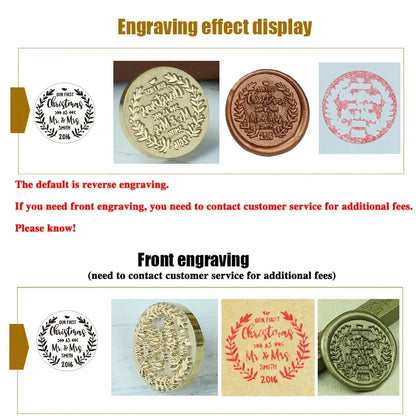 Custom Logo Wax Seal Stamp – Personalized Metal Stamps for Invitations, Gifts & Branding