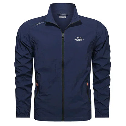 Men’s UPF100+ Summer Windbreaker - Lightweight UV Sun Protection Jacket with Zip Pockets for Outdoor Activities