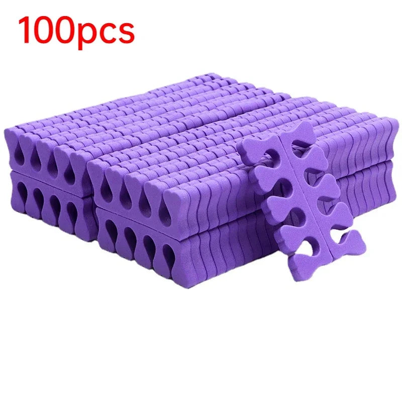 Nail Art Toe Separators - Soft Sponge Finger & Foot Dividers for Manicure Pedicure Kits