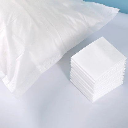 20PCS Disposable Pillow Covers - Thick Soft Breathable Hygienic Pillow Protectors for Travel, Hotel & Home Use