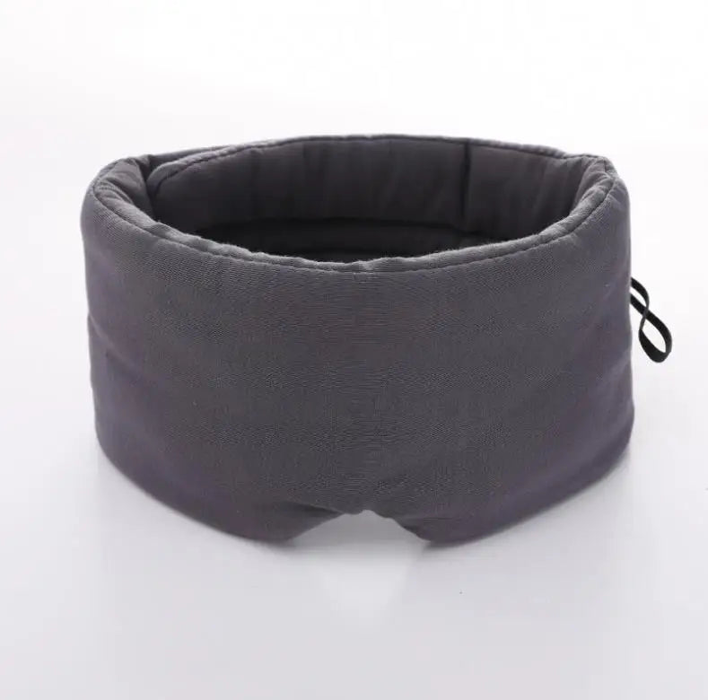 Travel Eyepatch Sleeping Eye Mask – Soft Cotton Silk Blindfold, Portable Eye Cover for Men & Women