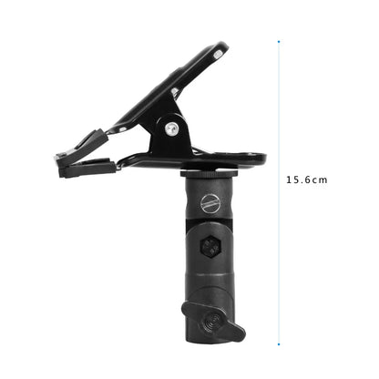 Reflector Clamp Clip Holder with 1/4" to 3/8" Screw Mount – Swivel Adapter for Photo Studio Reflectors & Backgrounds