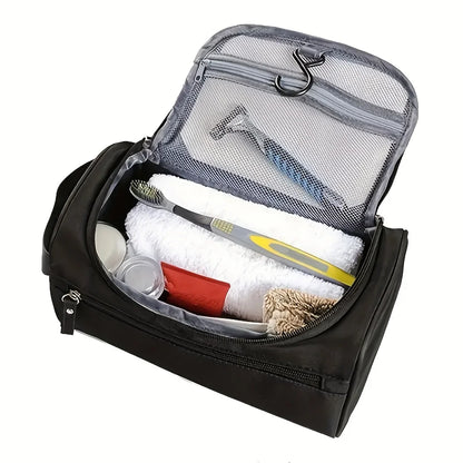 Men’s Large Capacity Portable Travel Toiletry Bag Set – Waterproof Cosmetic Organizer & Bath Bag for Outdoor Trips and Business Travel
