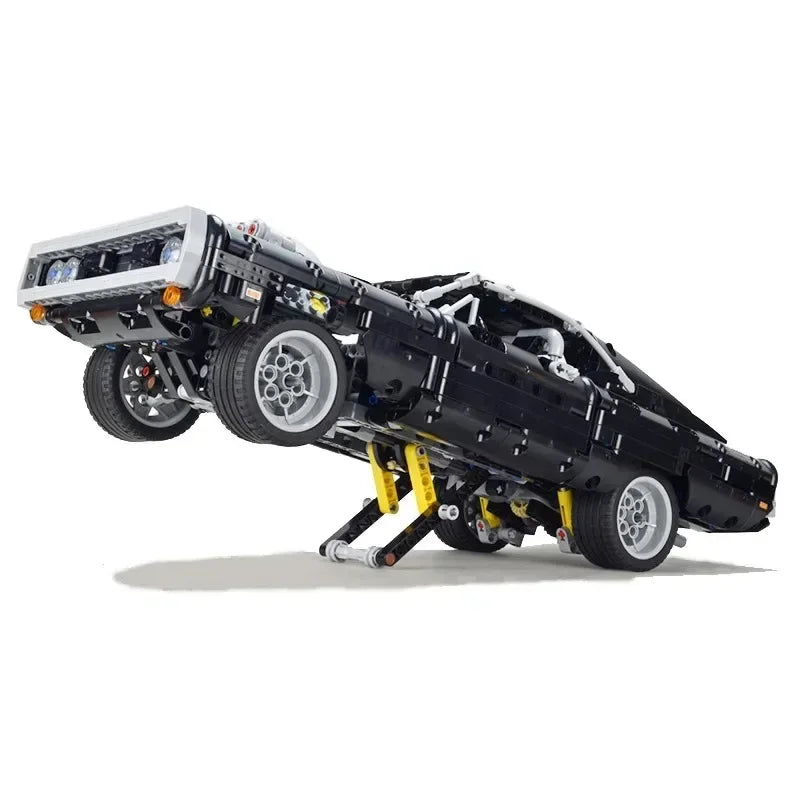1077PCS Dodge Charger Racing Car Building Blocks – Fast and Furious Model, Assemble Bricks Toy for Kids, Boys & Adults Gifts