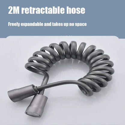 Stainless Steel Handheld Bidet Sprayer – Hygienic Toilet Faucet with Shower Head & Double Outlet Design