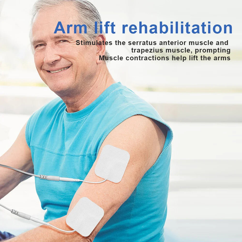 EMS Electric Muscle Stimulator — TENS Pulse Massager for Physiotherapy, Pain Relief, and Muscle Relaxation, Rechargeable Health Device