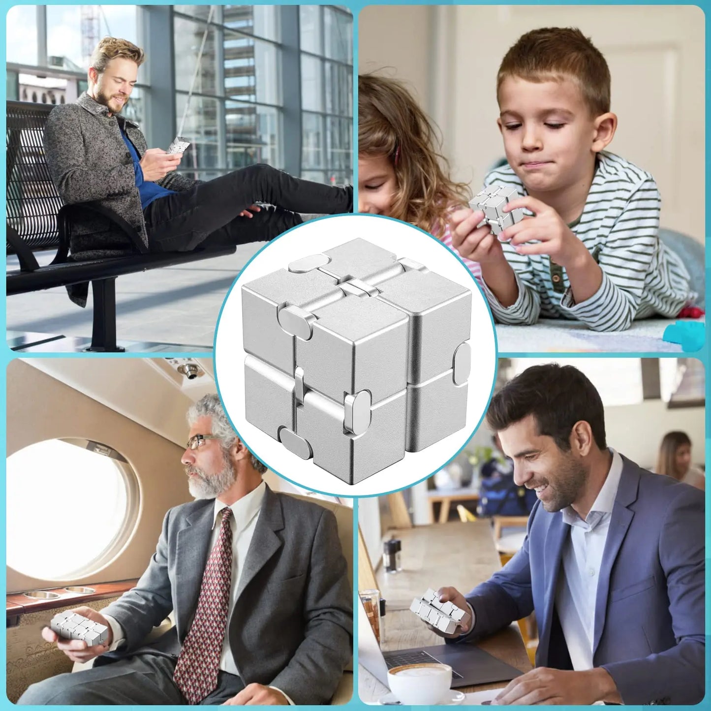 Infinity Cube Stress Relief Toy: Portable Educational Magic Cube for Decompression - Ideal Relaxation Toy for Children and Adults, Perfect Birthday Gift