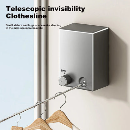 Retractable Stainless Steel Clothesline: Pull-Out Clothes-Drying Machine Rope - Space-Saving Drying Rack for Household