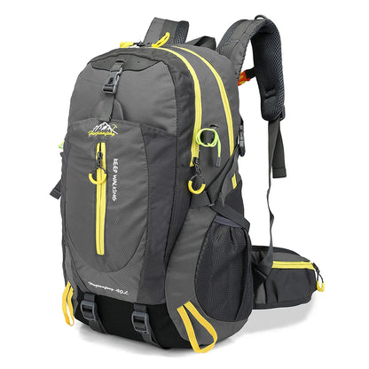 40L Water-Resistant Travel Backpack — Camping, Hiking, Trekking & Climbing Daypack with Laptop Compartment for Men & Women