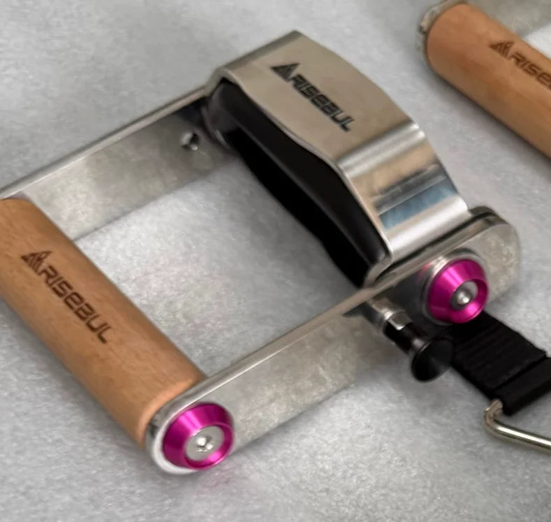 Stainless Steel Side Lift Handle Grip - Adjustable Angle Shoulder Training & Custom Grip