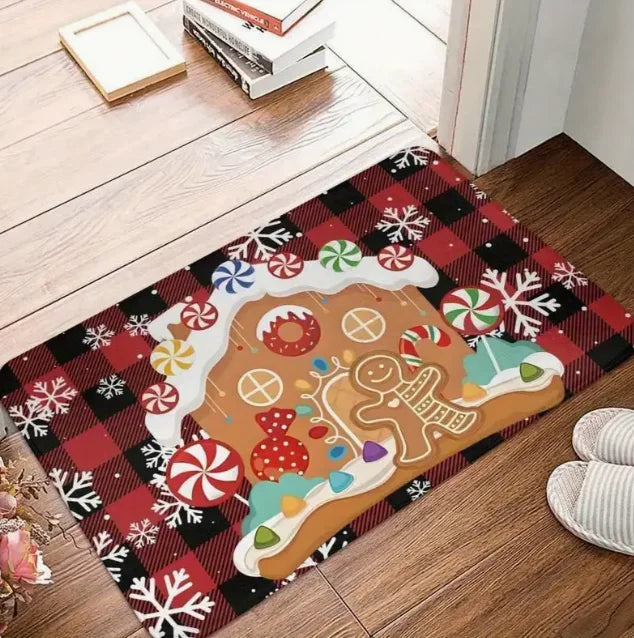 Christmas Dwarf Welcome Door Mat — Festive Holiday Decor & Perfect Christmas Gift for Home Entryways