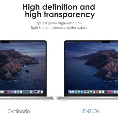 HD Clear Screen Protector for MacBook Pro & Air — Soft Film for 13", 14", 15", 16" (M1 & M2, Pro & Max)