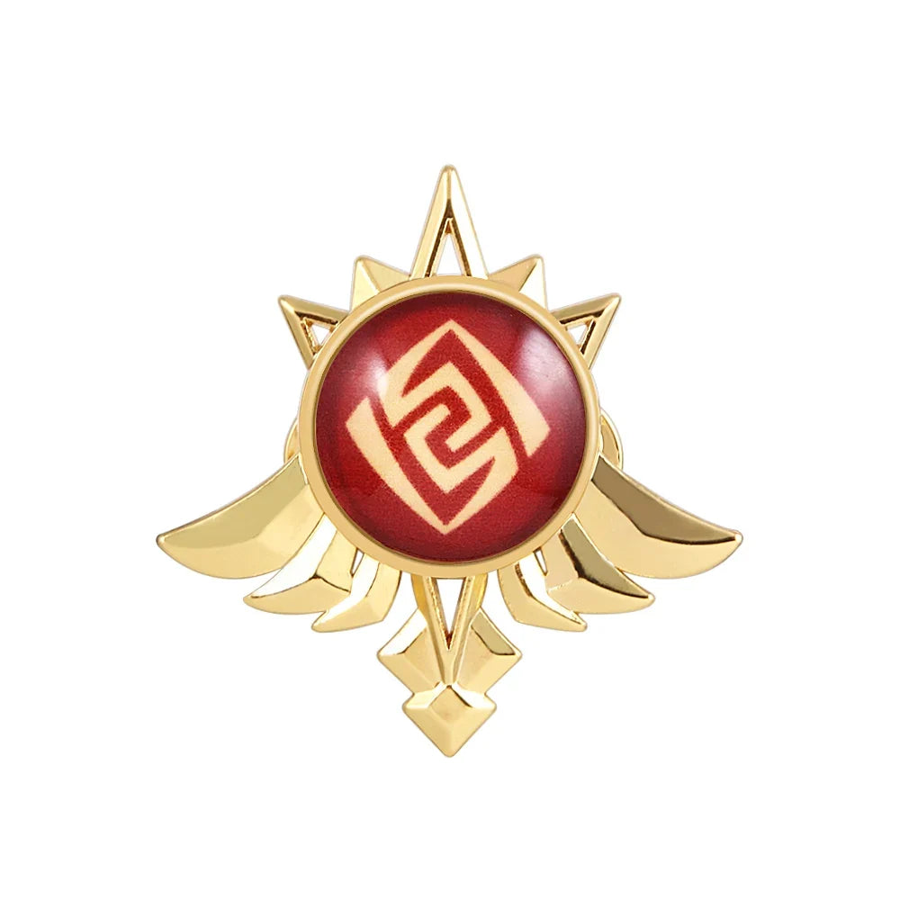 Genshin Impact Sumeru Vision Brooch Pins - Tighnari Collei Dori Nilou Element Badge Cosplay Lapel