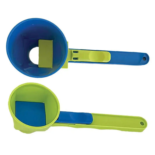 Creative No-Spill Measuring Spoon Funnel – Easy Refill Tool for Protein Powder, Sports Drinks & Baby Formula