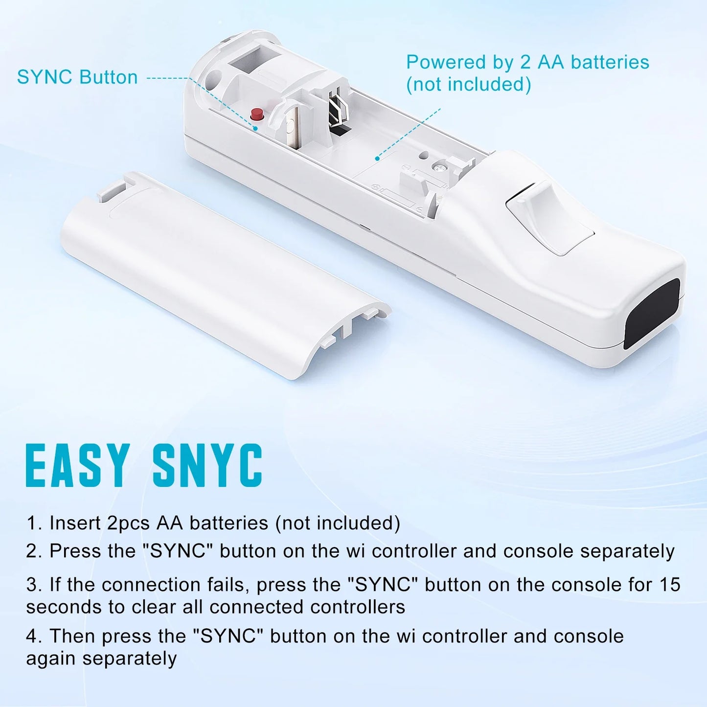 2-in-1 Nintendo Wii Controller Set — Wireless Motion Plus Gamepad with Silicone Case