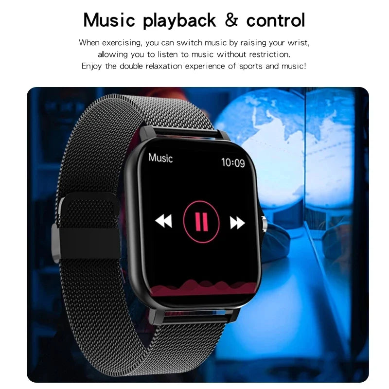 2024 New Bluetooth Smart Watch - 1.69" Full Touch Screen, Dial and Call, Fitness Tracker, IP67 Waterproof, for Men and Women