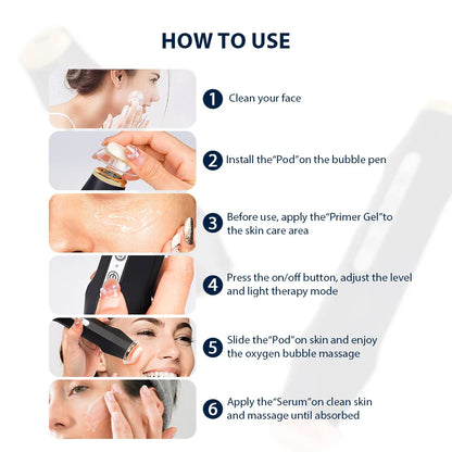Glam Pod CO2 Capsules for Aqua Facial Machine – Bubble Skin Care Revive Pods for Beauty Treatment