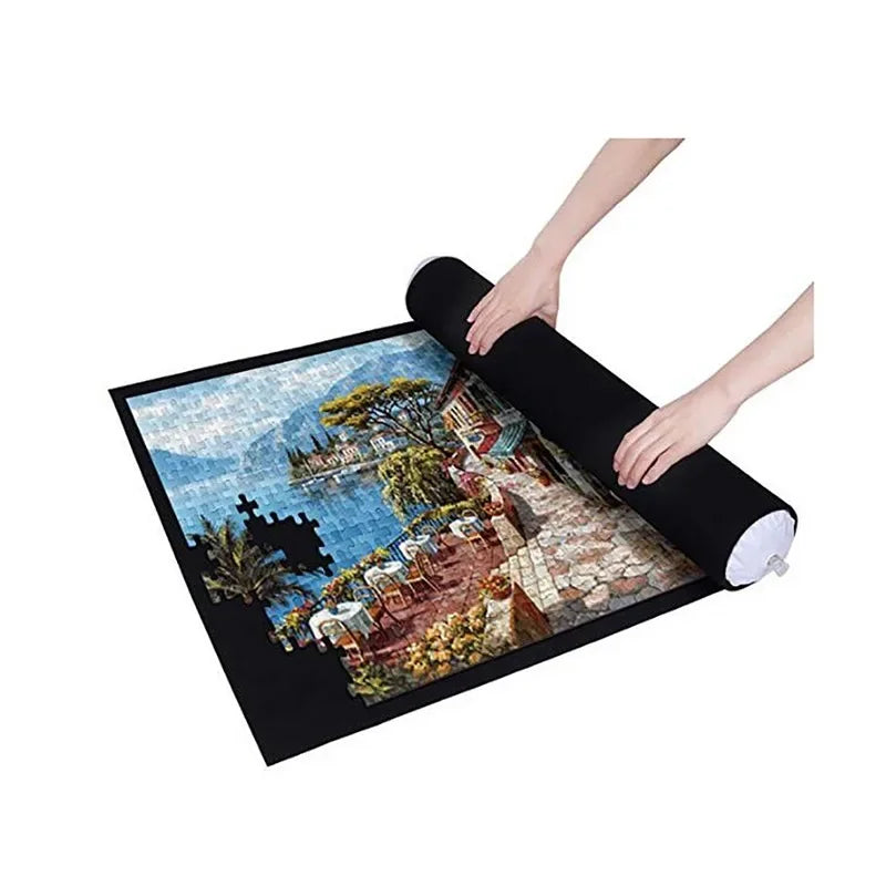Puzzles Pad Roll-Up Felt Mat – Portable Playmat for Up to 1500-Piece Jigsaw Puzzle (Mat Only)