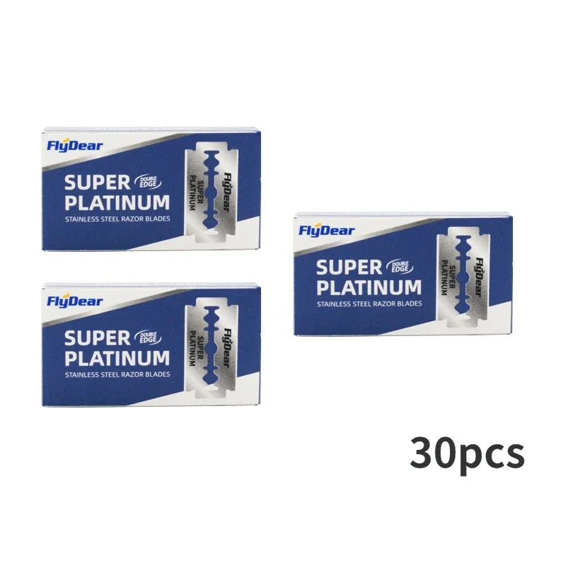10PCS Stainless Steel Razor Blades – Compact Portable Scraper Cleaning Heads for Bald Men, Home Use, Rust-Resistant