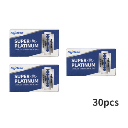 10PCS Stainless Steel Razor Blades – Compact Portable Scraper Cleaning Heads for Bald Men, Home Use, Rust-Resistant