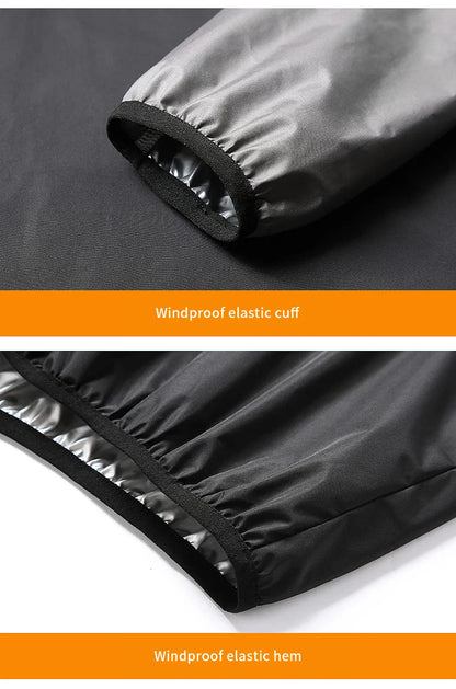 Unisex Sauna Suit Gym Set – Full Body Sweating Sportswear for Men & Women, Boxing, Running, Fitness & Weight Loss Tracksuit