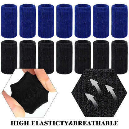 10Pcs Finger Sleeves Set – Soft Breathable Nylon Thumb Brace & Elastic Support Tape for Sports & Arthritis Relief