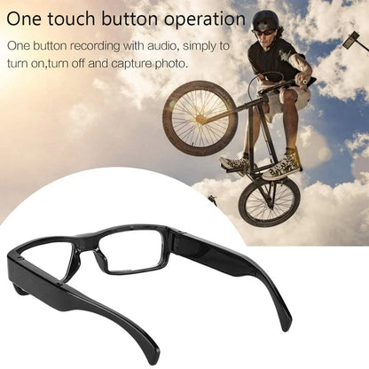 HD 1080p Eyeglasses Camera – Portable Wearable Mini Camcorder for Action Filming, Driving, and Cycling