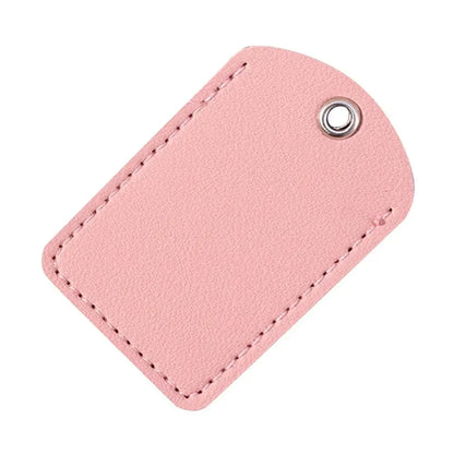 PU Leather Bag Pendant Card Sleeve – Rectangle Keychain Badge Holder for AirTag