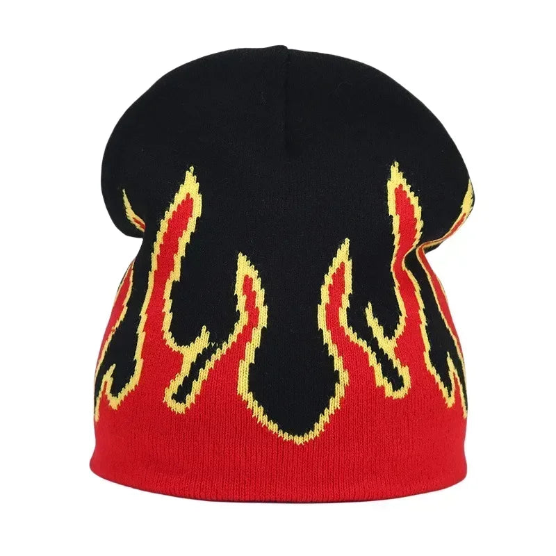Y2K Letter Knitted Beanie Cap – Unisex Winter Autumn Warm Ski Skullcap, Hip Hop Streetwear Ear Cover Hat for Men & Women