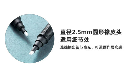 Faber-Castell Precision Tip Pen-Style Eraser – 2.5mm Refillable Retractable