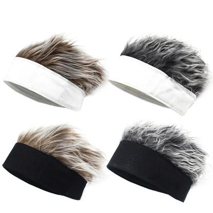 Fashion Baseball Cap – Men and Women Beanie Wig Hat with Short Hair, Breathable and Soft for Parties, Outdoor and Casual Wear