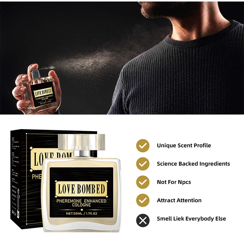 Pheromone Cologne for Men, Light Fresh Fragrance to Attract Women, Business Gentlemen’s Sexy Eau De Toilette