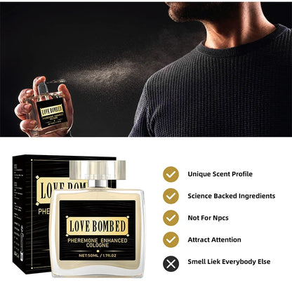 Pheromone Cologne for Men, Light Fresh Fragrance to Attract Women, Business Gentlemen’s Sexy Eau De Toilette