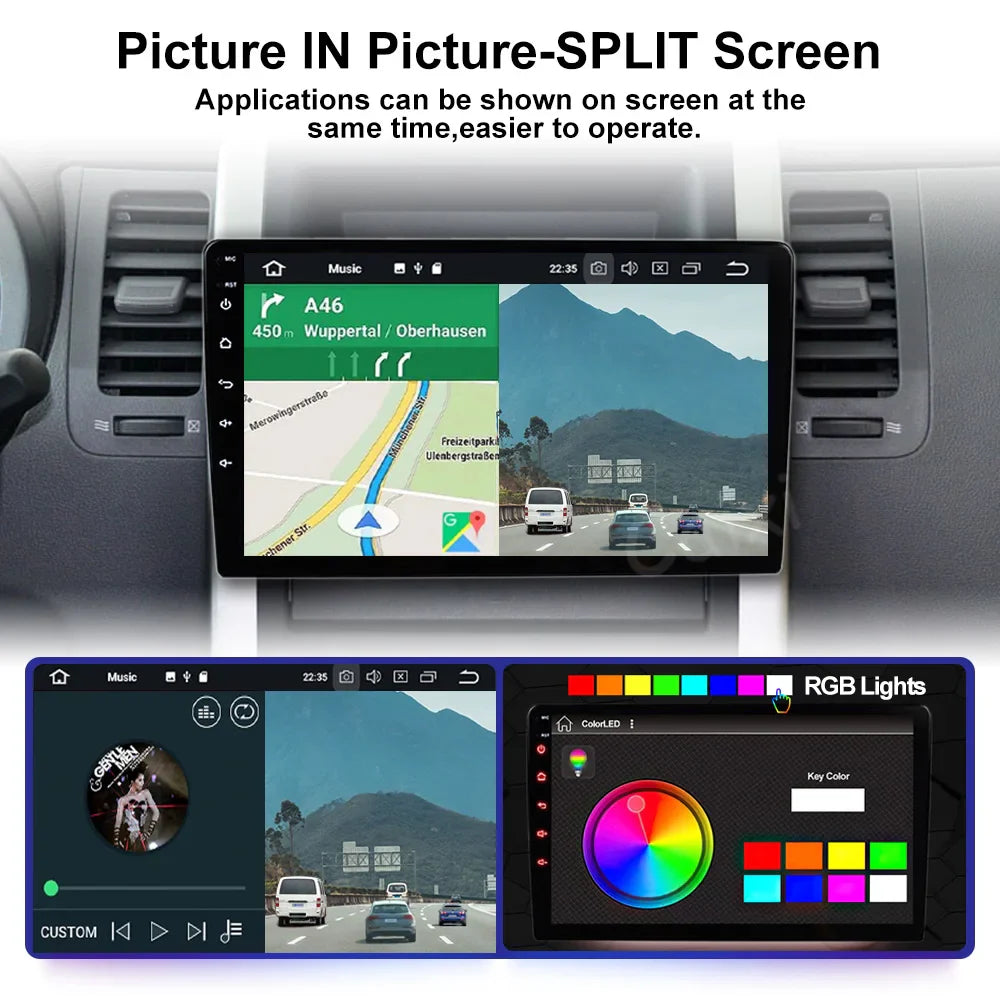 CAIXI 2Din Android 14 Car Radio — Universal CarPlay GPS Multimedia Autoradio for Toyota, Nissan, Jeep, Hyundai, Kia, Chevrolet, VW & Fiat