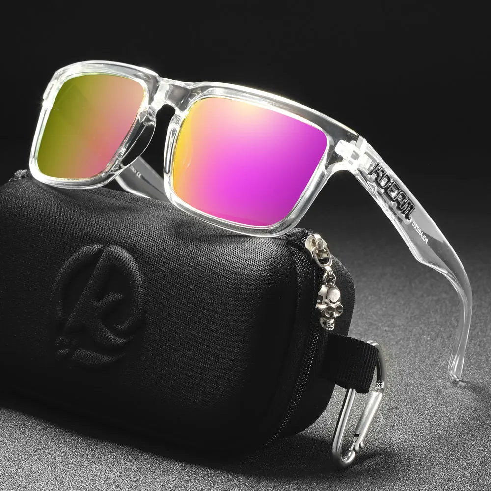 KDEAM Polarized Sunglasses for Men & Women – UV Protection for Fishing, Driving & Hiking with Zipper Case