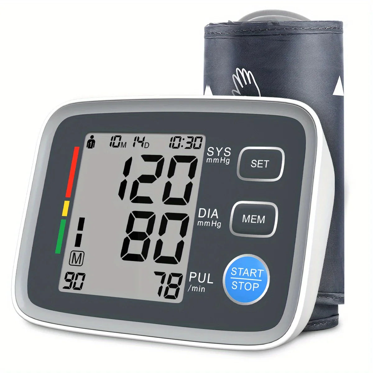 Adjustable Cuff Automatic Upper Arm Blood Pressure Monitor – Household Digital Electronic Sphygmomanometer