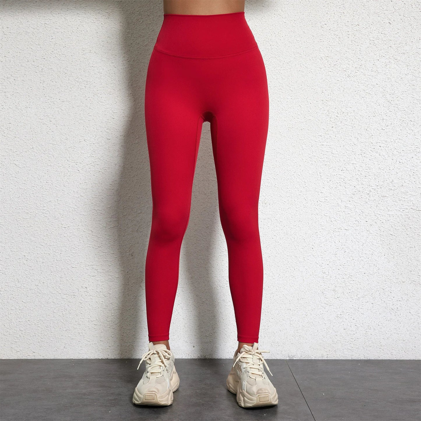 Women's High Waist Yoga Leggings - 25" Soft Compression Fitness Pants Plus Size Gym Training Sportswear