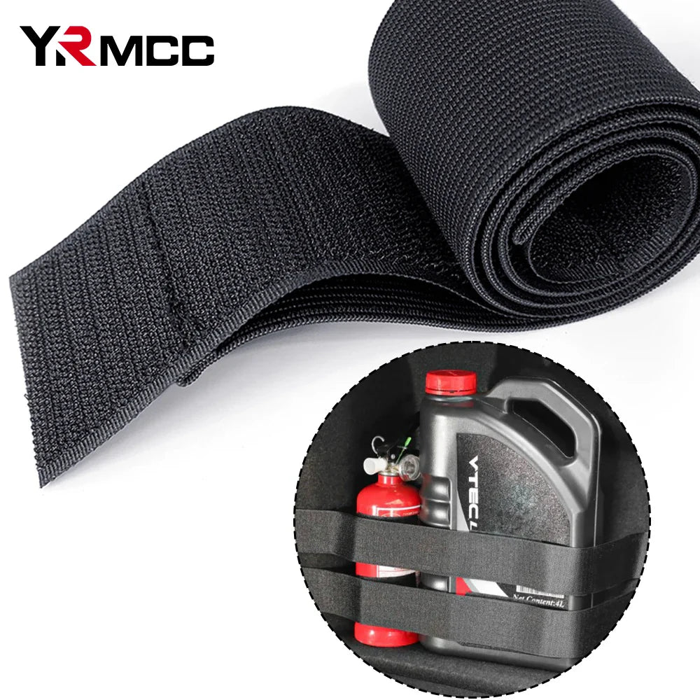 50cm Car Trunk Organizer Strap – Magic Tape Fixed Belt for Auto Tool & Fire Extinguisher Storage