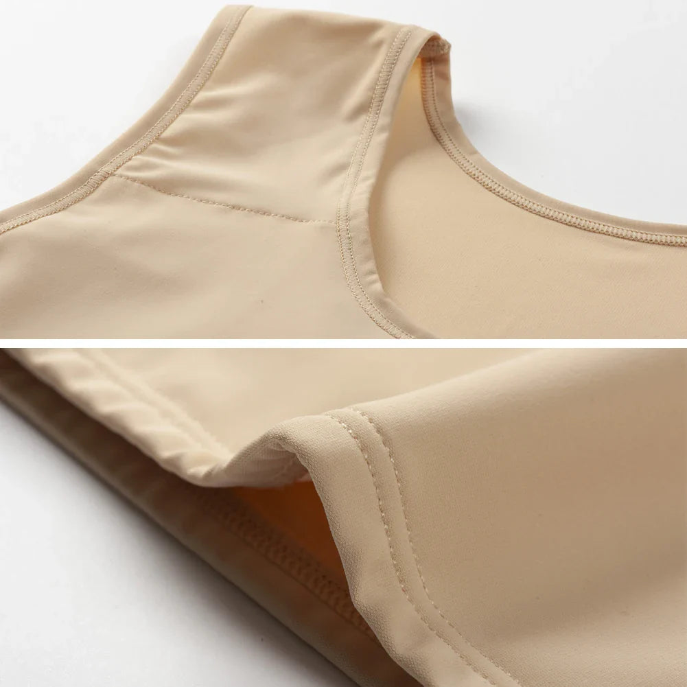 XUJI Transgender FTM Half Chest Binder – Breathable Tomboy Chest Compression for Comfort