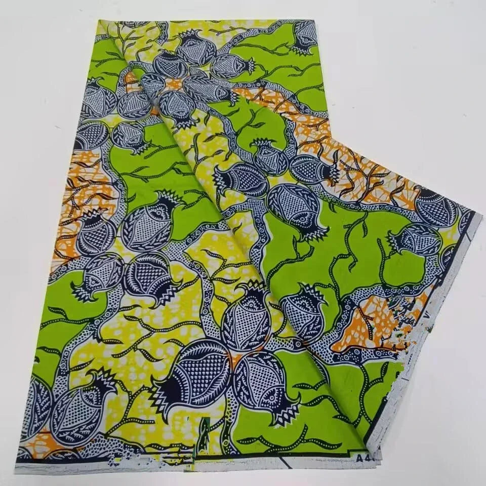 African Ankara Wax Print Fabric - 100% Cotton Batik Patchwork Sewing Material for Dresses & Crafts