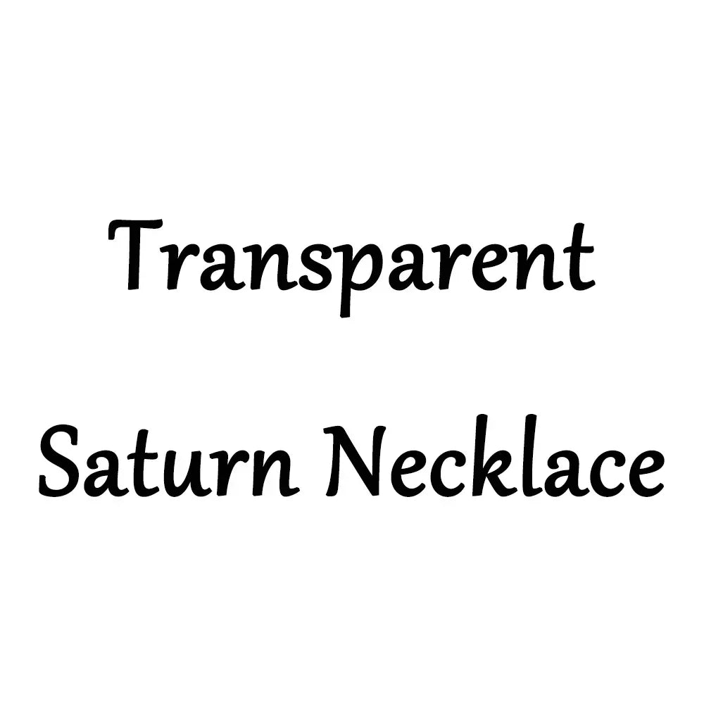 Anime Saturn Pendant Necklace – Sparkling Rock & Roll Star Jewelry for Men & Women Y2K Christmas Gift
