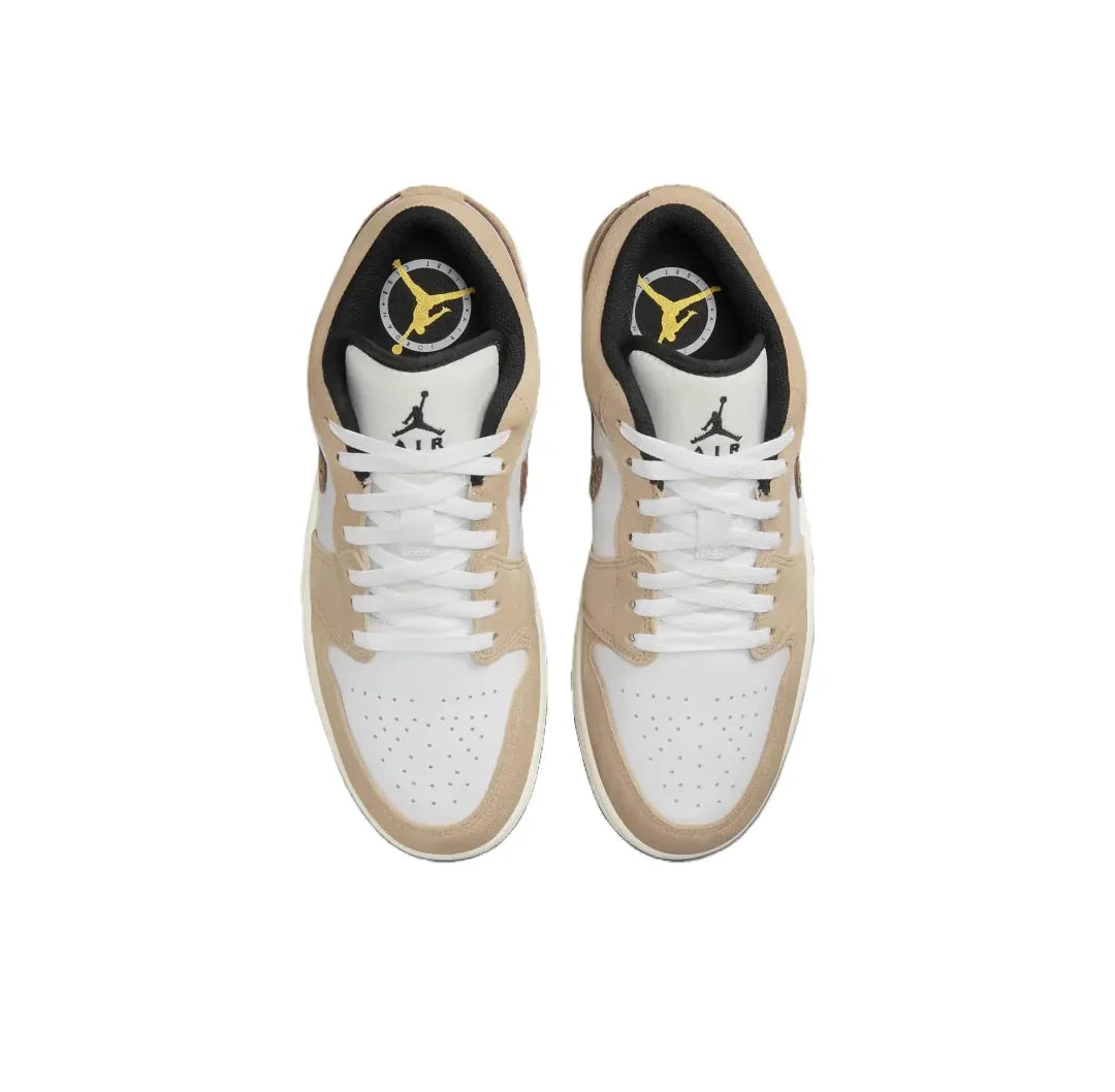 Nike Air Jordan 1 Low – Light Smoke Grey Retro Basketball Shoes | Men's Wear-Resistant, Anti-Slip Sneakers
